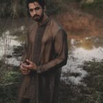 Brown Embroidered Kurta Pajama