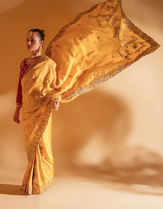 DSC02744 Yellow Saree
