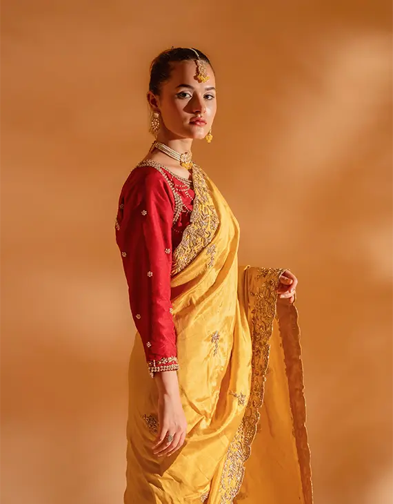 DSC02750 Yellow Saree